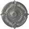 Ekena Millwork Attica Acanthus Leaf Ceiling Medallion (Fits Canopies up to 3 1/4"), 30 1/8"OD x 1 1/2"P, Silver CM30ATSLS - alternate 1